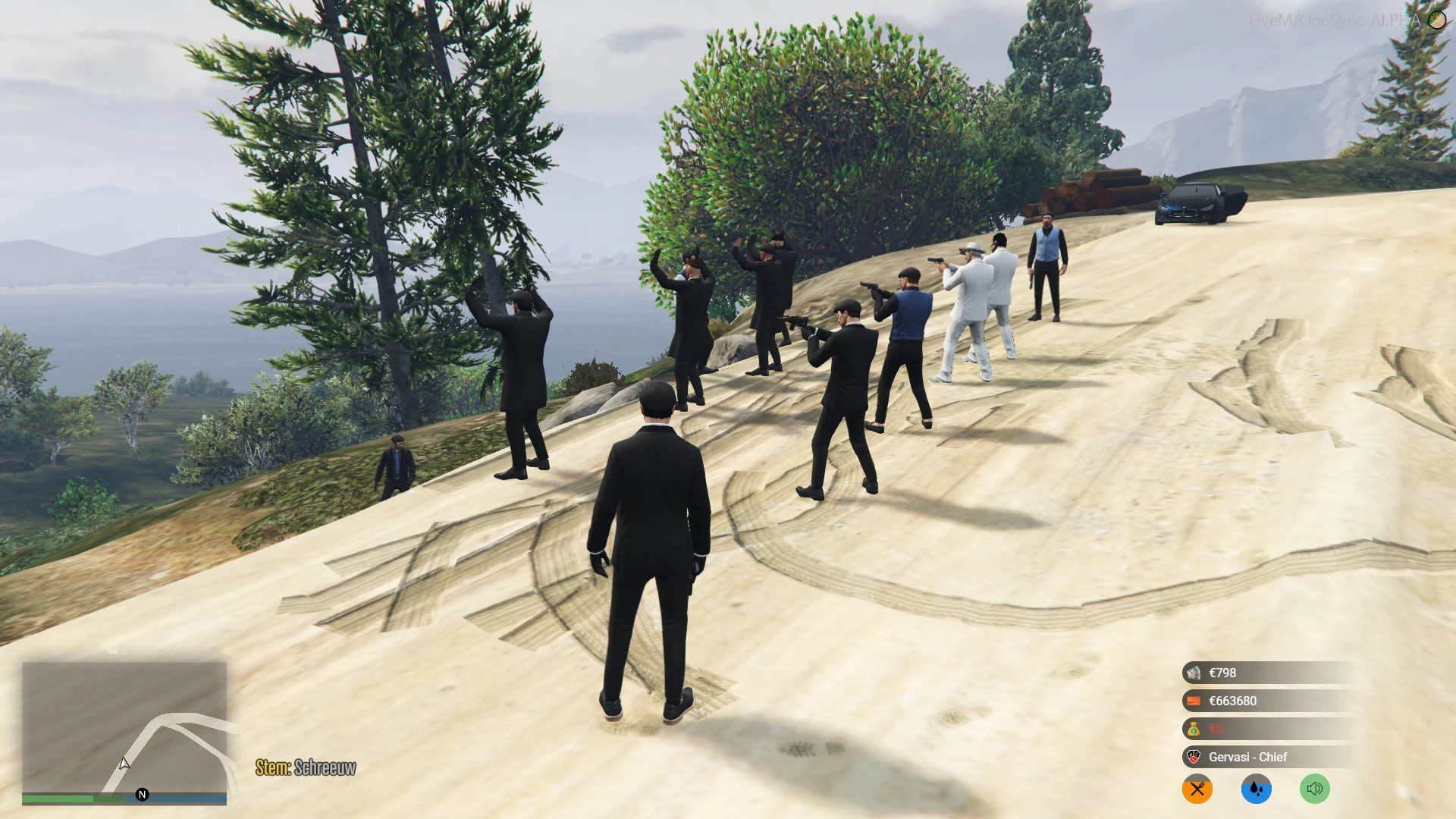 having a little chat with the enemies