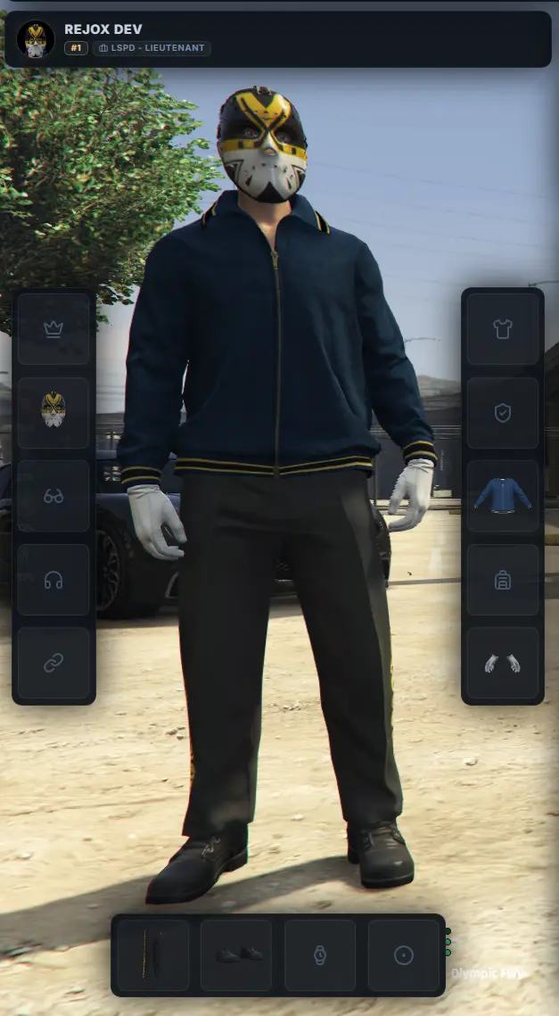 Clothing system used directly from the inventory